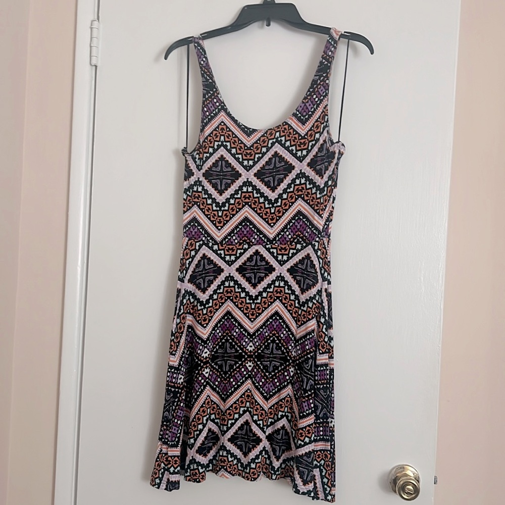 Express Aztec Printed Tank Dress Size M